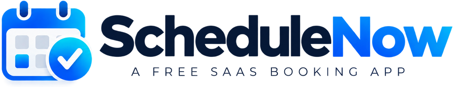 ScheduleNow, a free SaaS booking app